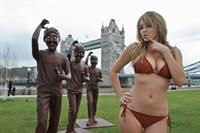 Keeley Hazell in a bikini