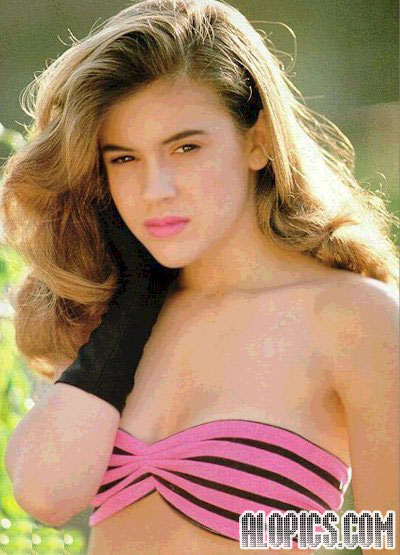 Alyssa Milano in a bikini