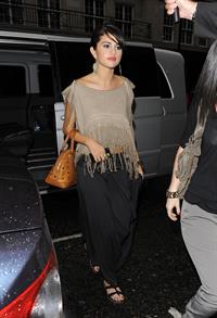 Selena Gomez enjoys a night out at Nobu restaurant in London on July 5, 2011