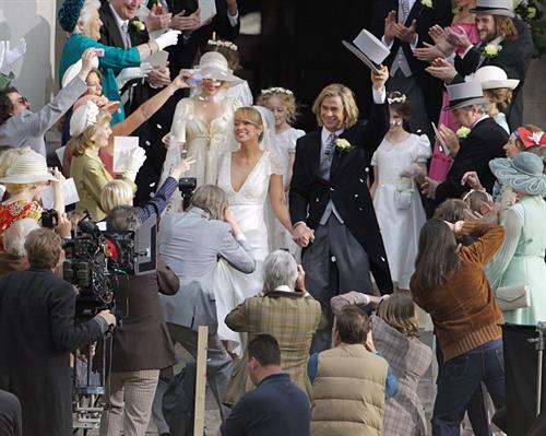 Olivia Wilde on the set for the movie Rush on April 2, 2012