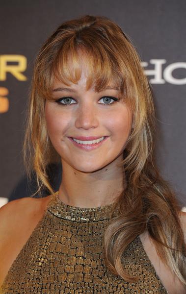 Jennifer Lawrence at the Hunger Games UK premiere on March 14, 2012 