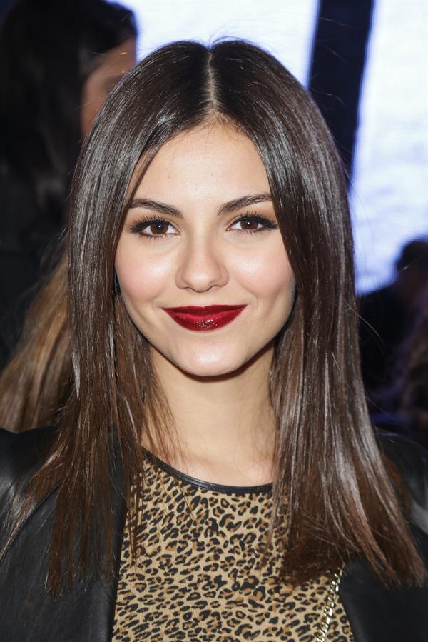 Victoria Justice DKNY Women during Fall 2013 Mercedes-Benz Fashion Week in NY 2/10/13 