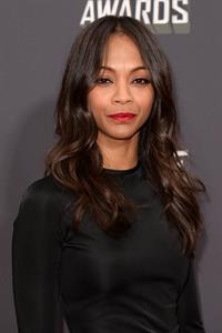 Zoe Saldana attends MTV Movie Awards at Sony Pictures Studios in Culver City - April 14, 2013 