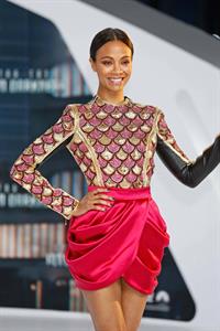 Zoe Saldana Star Trek Into Darkness' Premiere on April 29, 2013 