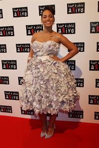 Alicia Keys at the Keep a Child Alive Black Ball event in London on May 26, 2010