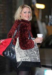 Ali Bastian outside London Studios on February 1, 2012 
