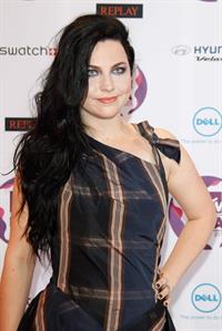 Amy Lee attends the 2011 MTV European Music Awards in Belfast Ireland on November 6, 2011