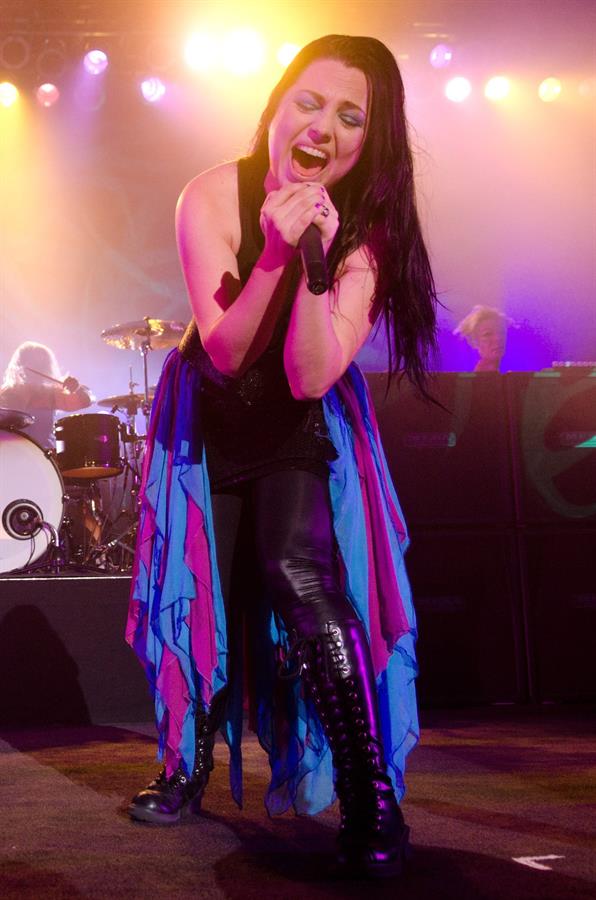 Amy Lee performing at the Rave Eagles Club in Milwaukee on October 21, 2011