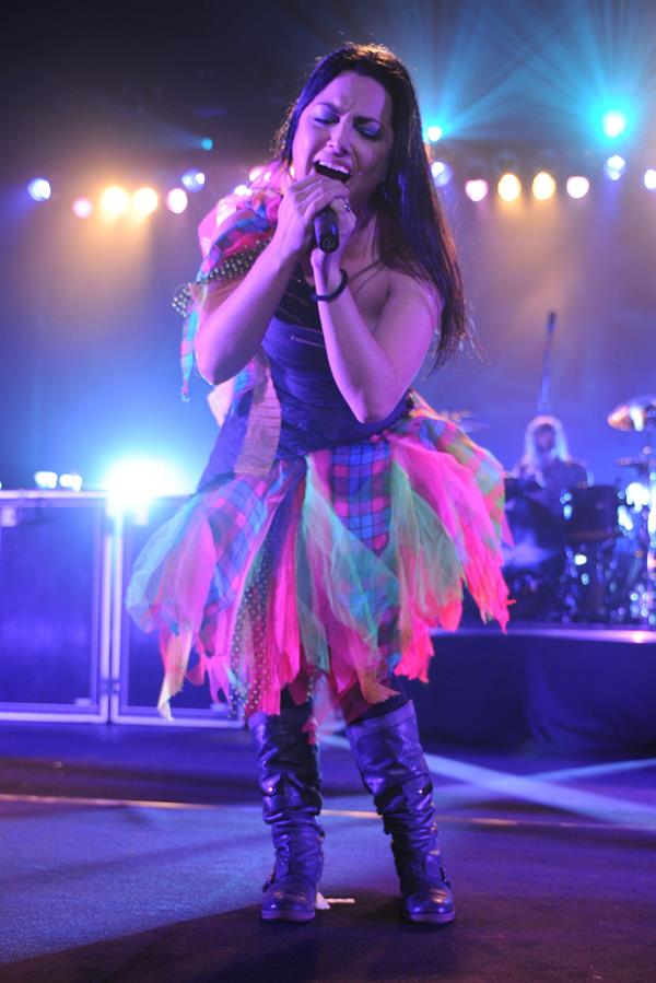 Amy Lee performing live at the Hard Rock Cafe in Hollywood Florida on January 17, 2012