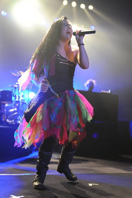 Amy Lee performing live at the Hard Rock Cafe in Hollywood Florida on January 17, 2012