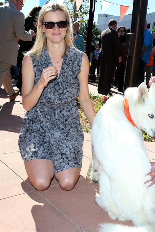 Amy Smart at the Best Friends Animal society Pet Adoption in Los Angeles on February 16, 2012
