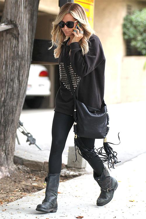 Ashley Tisdale goes shopping in West Hollywood on April 25, 2012