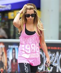 Ashley Tisdale arriving at the Equinox gym in West Hollywood June 15, 2012 