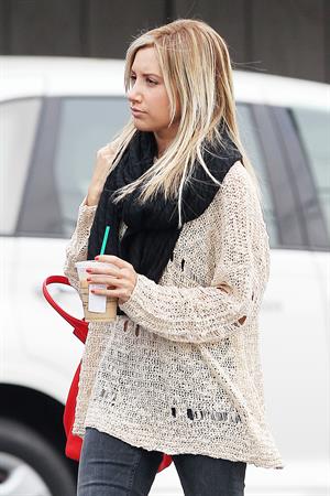 Ashley Tisdale Starbucks in LA 11/29/12 