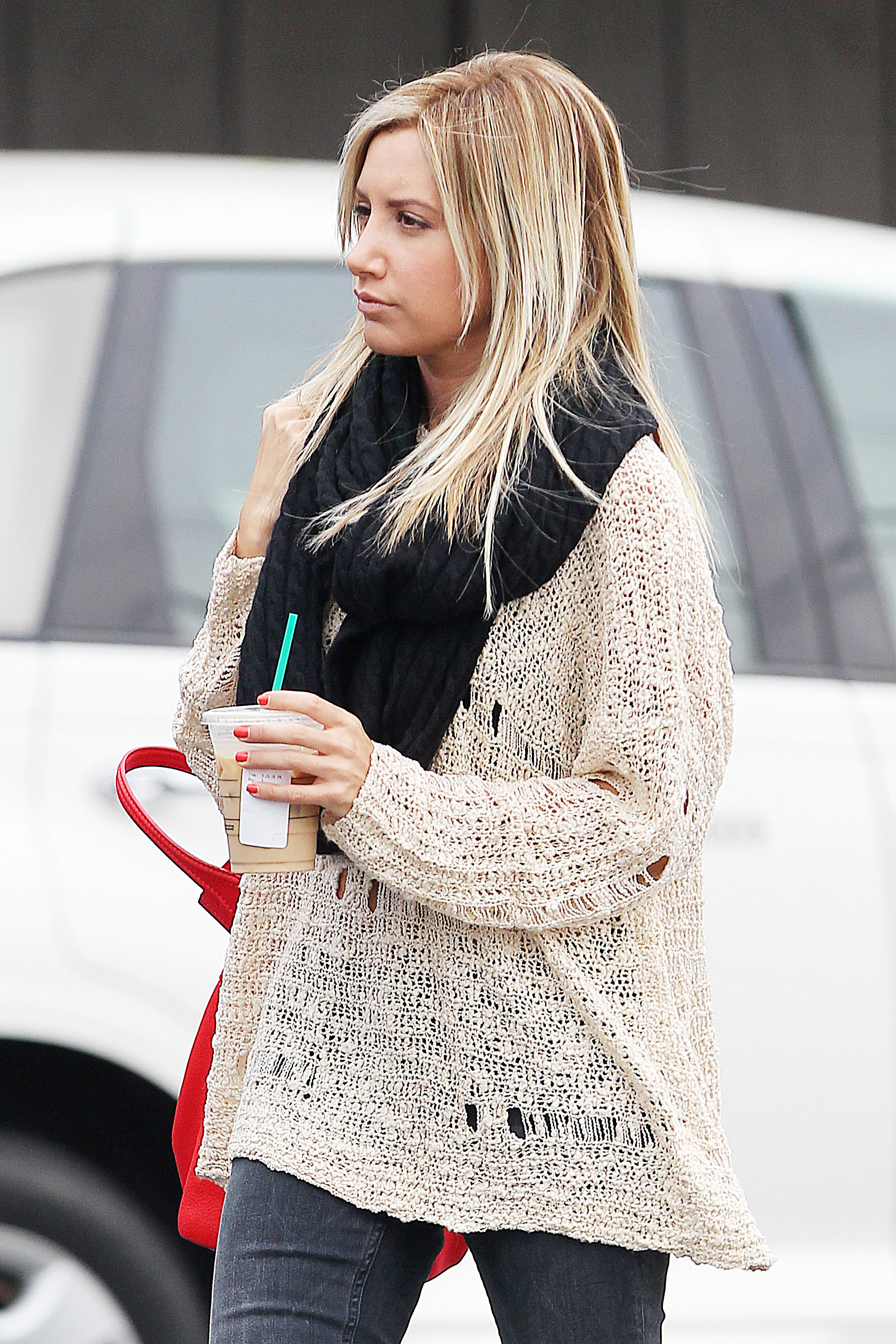 Ashley Tisdale Starbucks in LA 11/29/12 