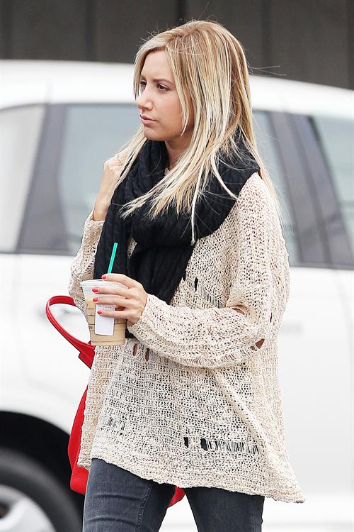 Ashley Tisdale Starbucks in LA 11/29/12 