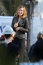 Olivia Wilde on the set of Burt Wonderstone in Las Vegas on January 10, 2012