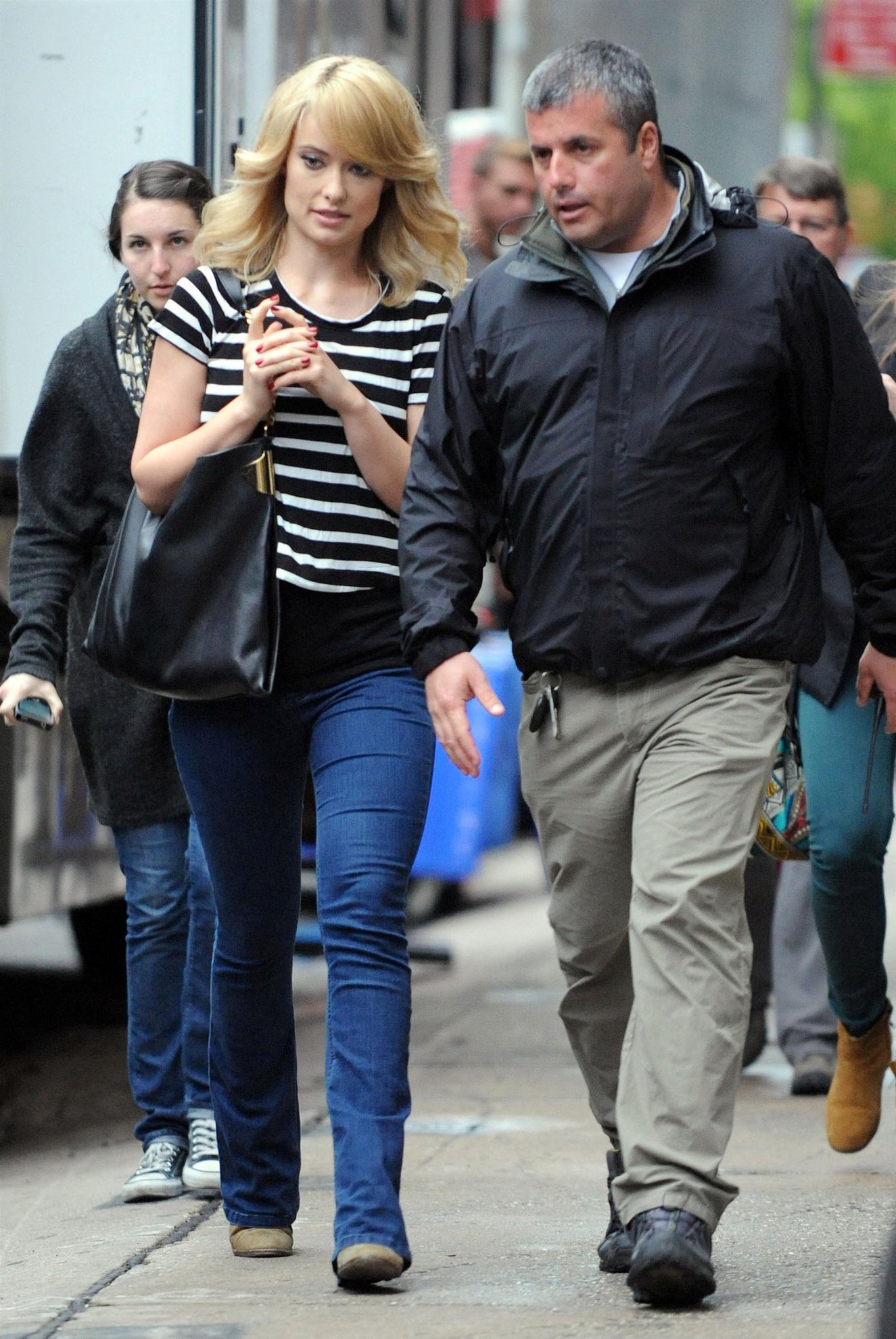 Olivia Wilde on the set of her new revlon commercial in nyc 02 05 12 