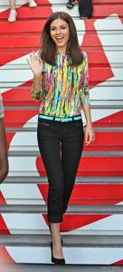 Victoria Justice makes a visit to Extra at The Grove in Los Angeles on March 4, 2013
