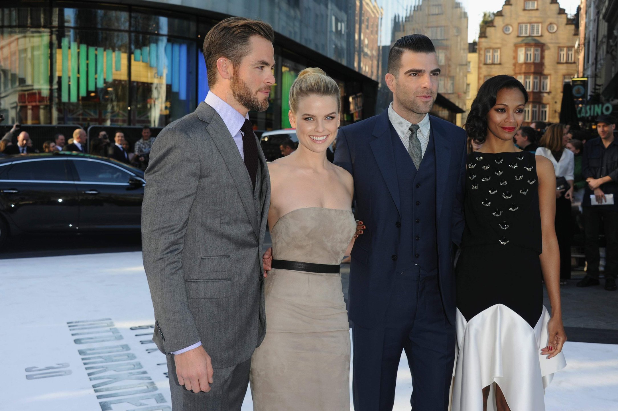 Zoe Saldana attends the 'Star Trek Into Darkness' UK Premiere at the Empire Leicester Square in London