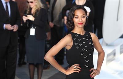 Zoe Saldana attends the 'Star Trek Into Darkness' UK Premiere at the Empire Leicester Square in London