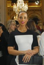 Alicia Keys attends the Stella McCartney Fashion House Presentation in Paris on March 5, 2012