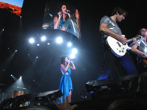 Selena Gomez performing in Copps Colisium in Ontario on October 29, 2011