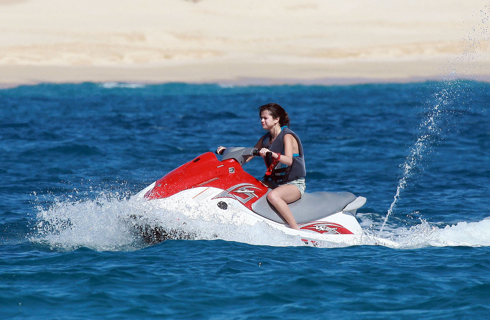 Selena Gomez on vacation in Mexico on December 7, 2011