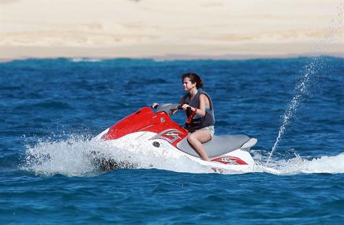 Selena Gomez on vacation in Mexico on December 7, 2011
