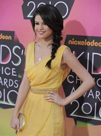Selena Gomez Nickelodeons 23rd annual Kids Choice Awards on March 27, 2010 in Los Angeles California