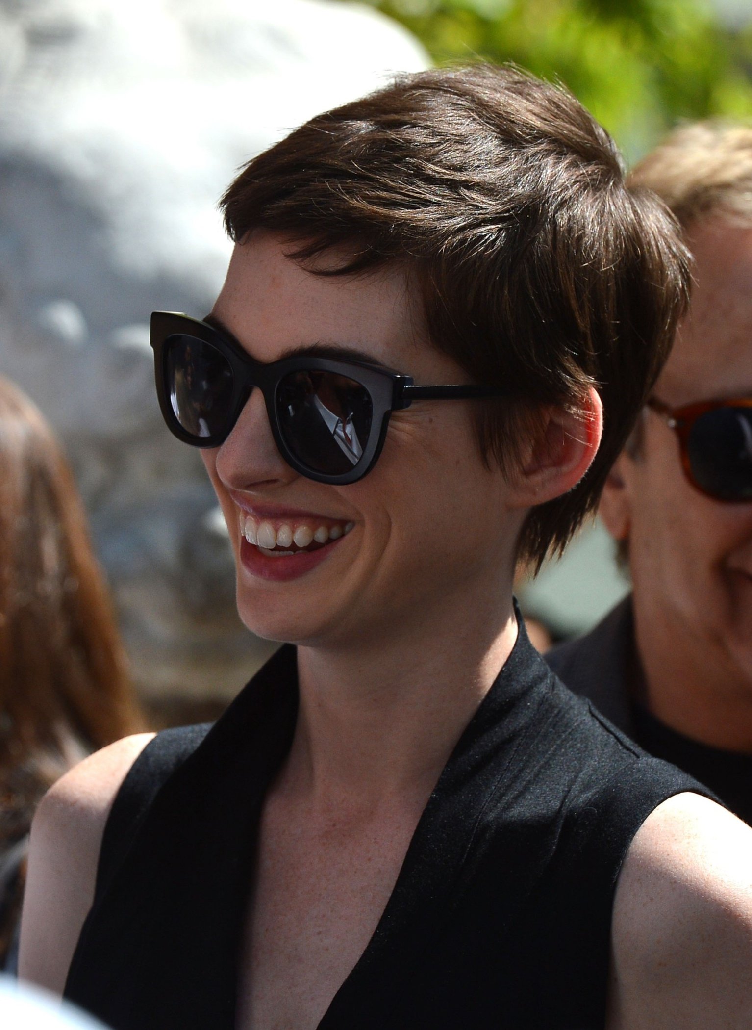 Anne Hathaway Christopher Nolan immortalized with hand and footprint ceremony on July 7, 2012