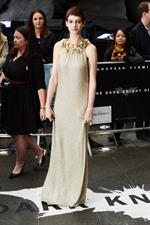 Anne Hathaway the Dark Knight Rises premiere in London on July 18, 2012