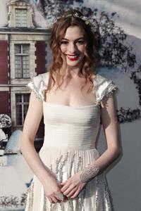 Anne Hathaway White Fairy Tale Love Ball in Paris on July 5, 2011