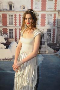 Anne Hathaway White Fairy Tale Love Ball in Paris on July 5, 2011