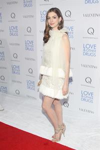 Anne Hathaway Love & Other Drugs screening at the DGA Theater in New York City on November 16, 2010