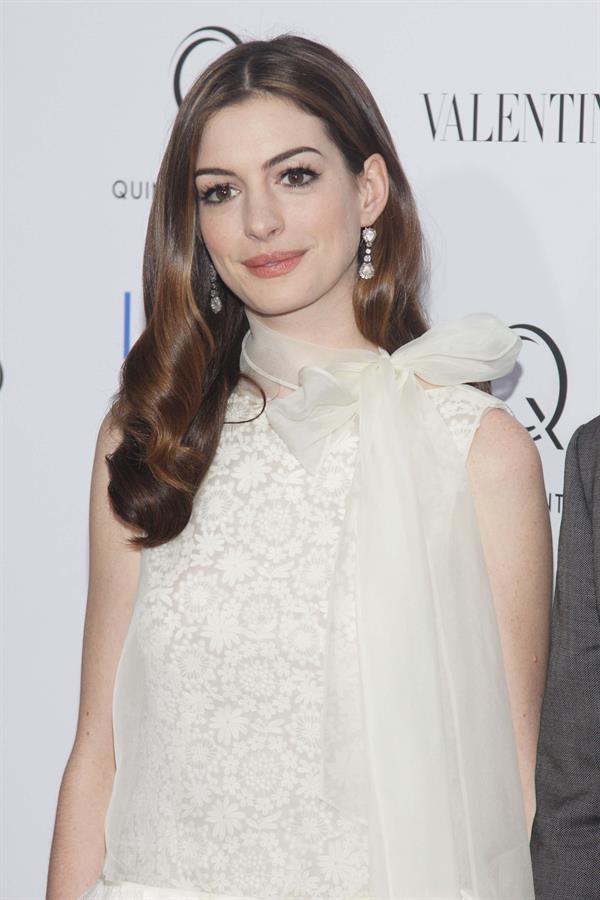 Anne Hathaway Love & Other Drugs screening at the DGA Theater in New York City on November 16, 2010