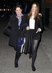 Anne Hathaway night out in New York City on November 21, 2011