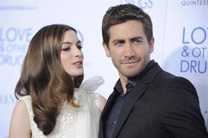 Anne Hathaway Love & Other Drugs screening at the DGA Theater in New York City on November 16, 2010