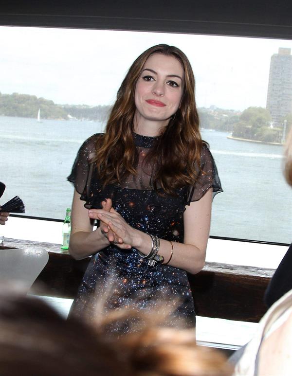 Anne Hathaway press conference at Welsh Bay in Sydney on December 6, 2010