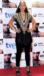 Alicia Keys a photocall for her concert in Madrid Spain on January 18, 2010