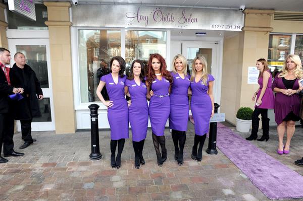 Amy Childs launching her Salon at Unit 1 Wilsons Corner in Brentwood on November 24, 2011
