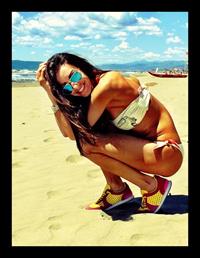 Melita Toniolo in a bikini