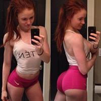 Abby Pollock taking a selfie and - ass