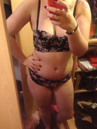 Anonymous in lingerie taking a selfie