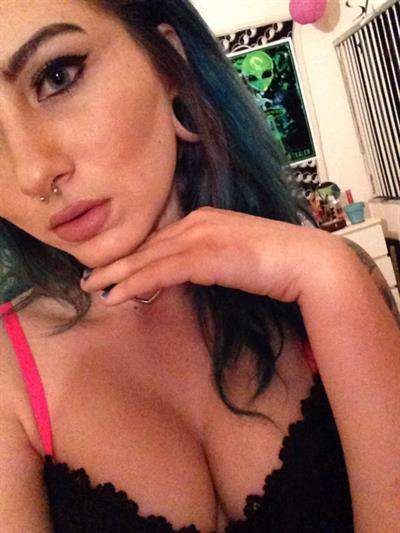 Anonymous in lingerie taking a selfie