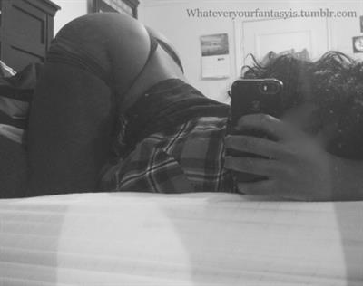 Anonymous in lingerie taking a selfie