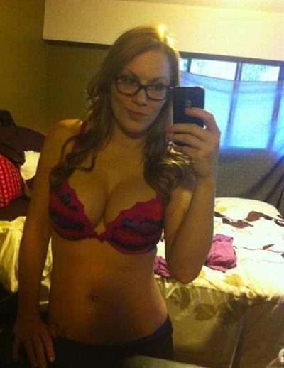 Anonymous in lingerie taking a selfie