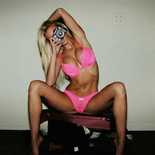 Anonymous in a bikini taking a selfie