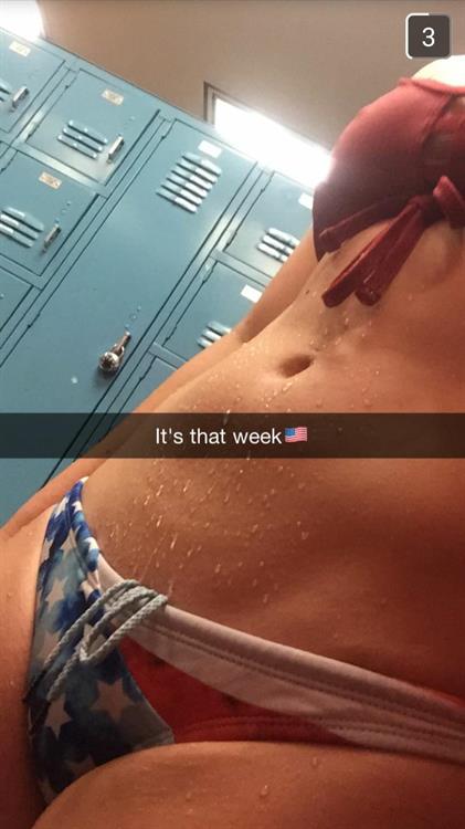 Anonymous in a bikini taking a selfie