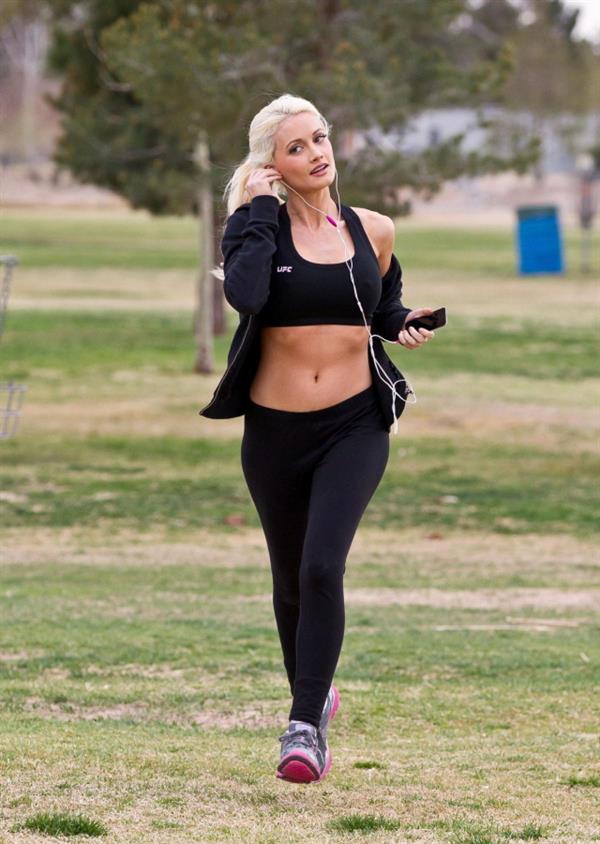 Holly Madison in Yoga Pants